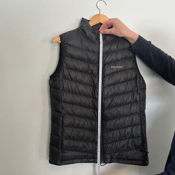 Marmot. 800 Fill. Down Vest. Black Color. Size Medium. Womens. - Picture 7 of 7